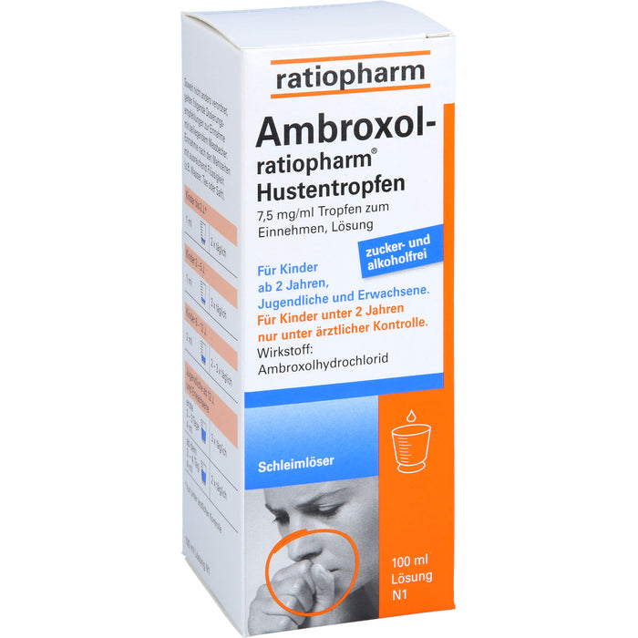 Ambroxol-ratiopharm Hustentropfen, 100 ml Lösung