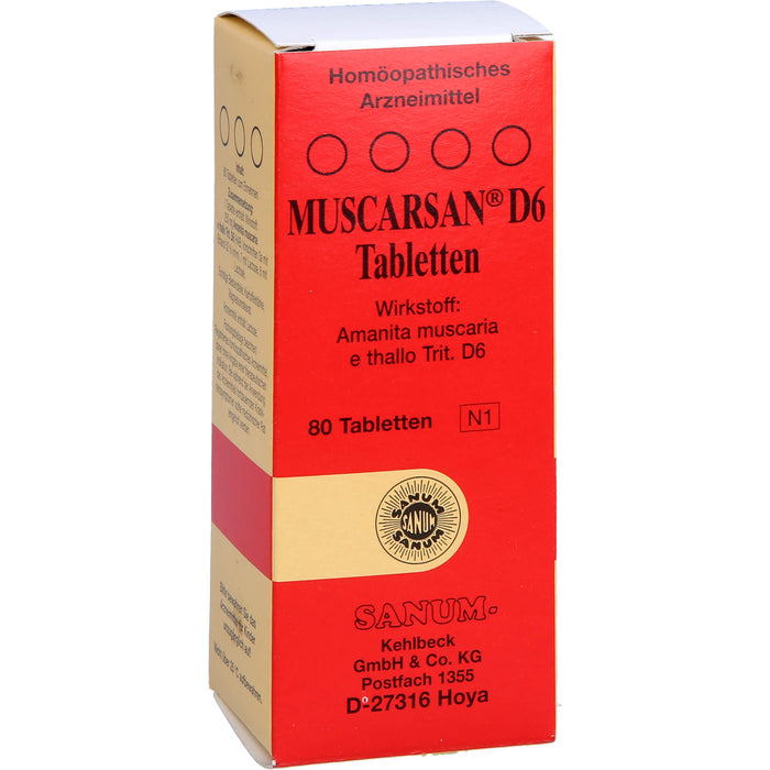 SANUM-KEHLBECK Muscarsan D6 Tabletten, 80 St. Tabletten