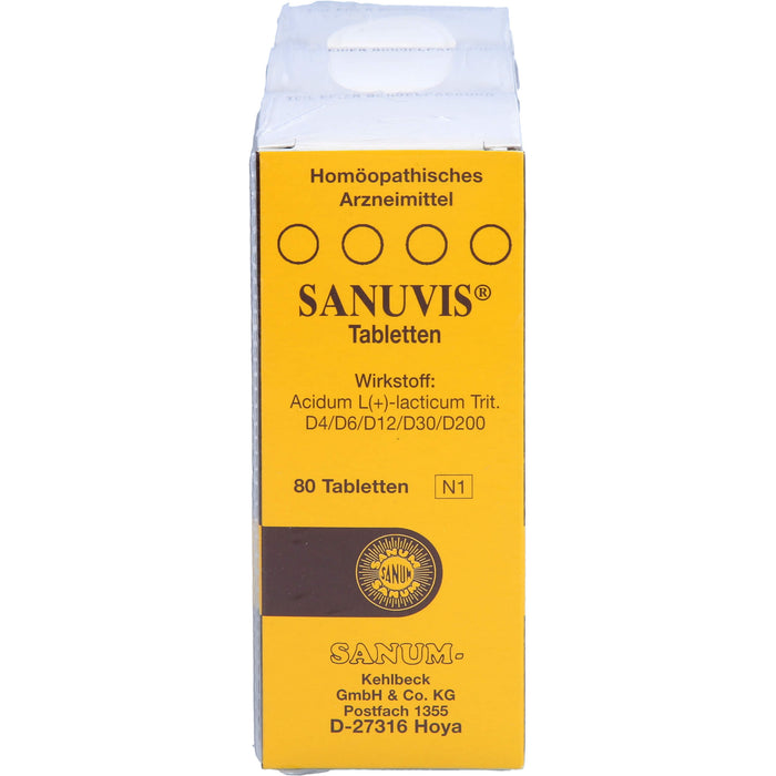 SANUM KEHLBECK Sanuvis Tabletten, 240 pc Tablettes