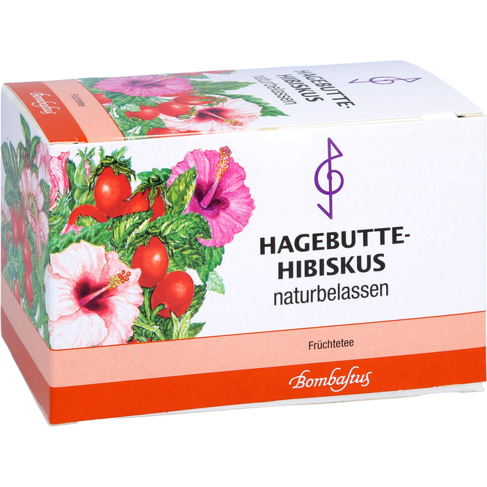 Bombastus Hagebutte-Hibiskus Früchtetee, 20 St. Filterbeutel