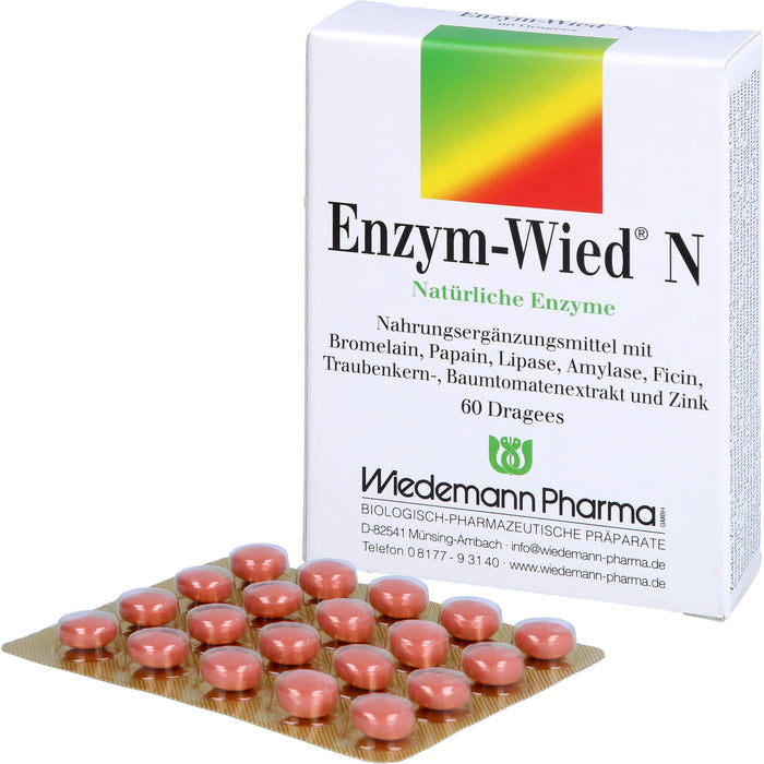 Enzym-Wied N natürliche Enzyme Dragees, 60 pcs. Tablets