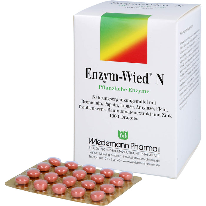 Enzym-Wied N Dragees, 1000 pcs. Tablets