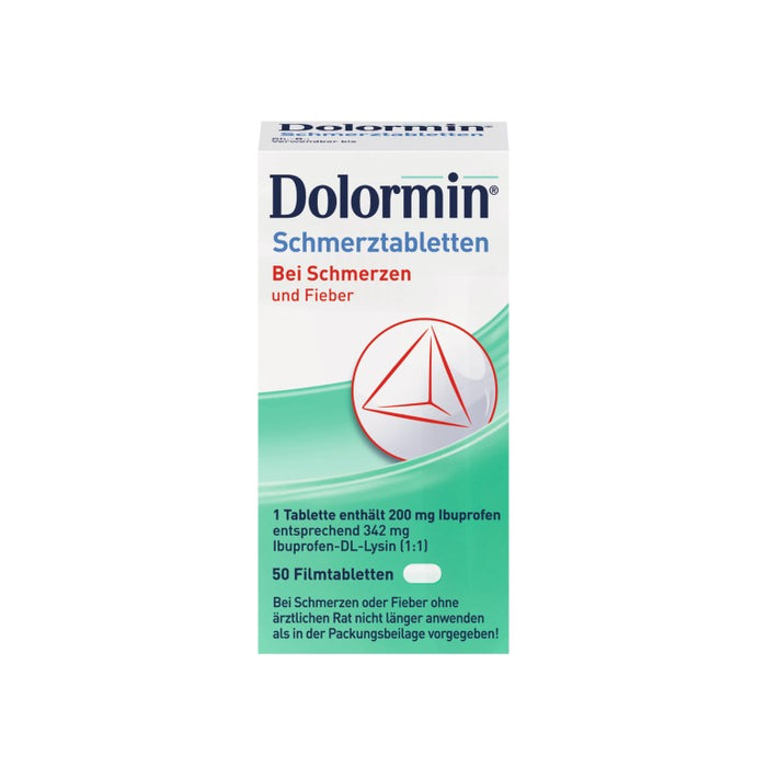 Dolormin Schmerztabletten, 200 mg Filmtabletten, 50 St. Tabletten