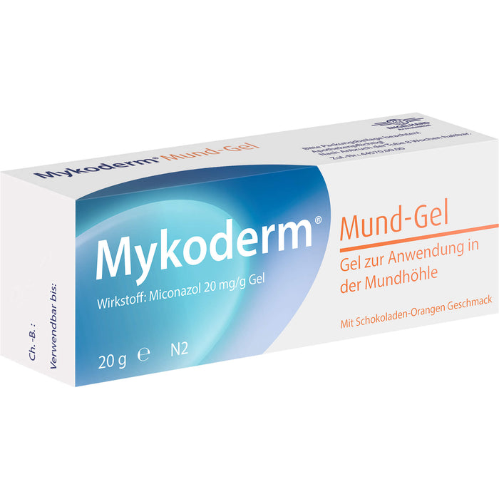 Mykoderm Mund-Gel bei Hefepilzinfektionen der Mundschleimhaut, 20 g Gel