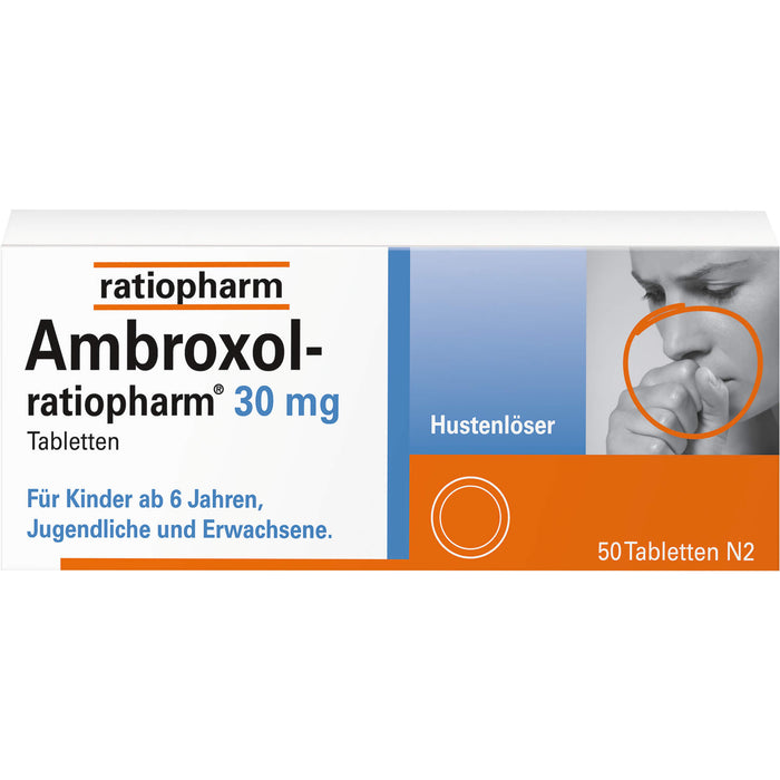 Ambroxol-ratiopharm 30 mg Hustenlöser Tabletten, 50 pcs. Tablets