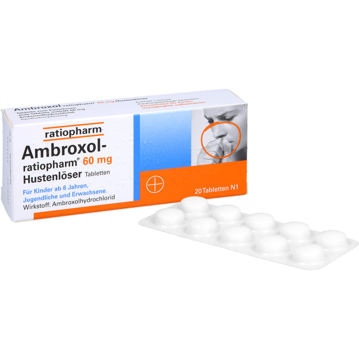 Ambroxol-ratiopharm 60 mg Hustenlöser Tabletten, 20 St. Tabletten