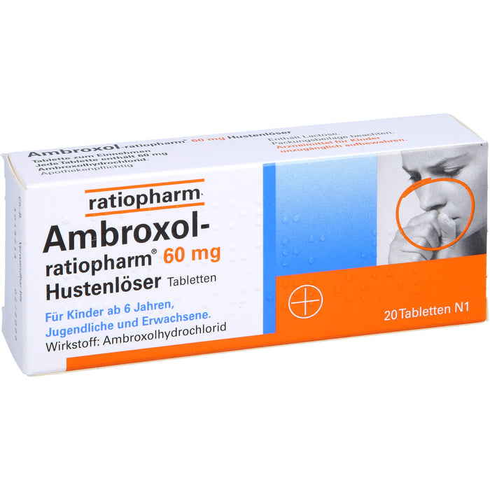 Ambroxol-ratiopharm 60 mg Hustenlöser Tabletten, 20 St. Tabletten