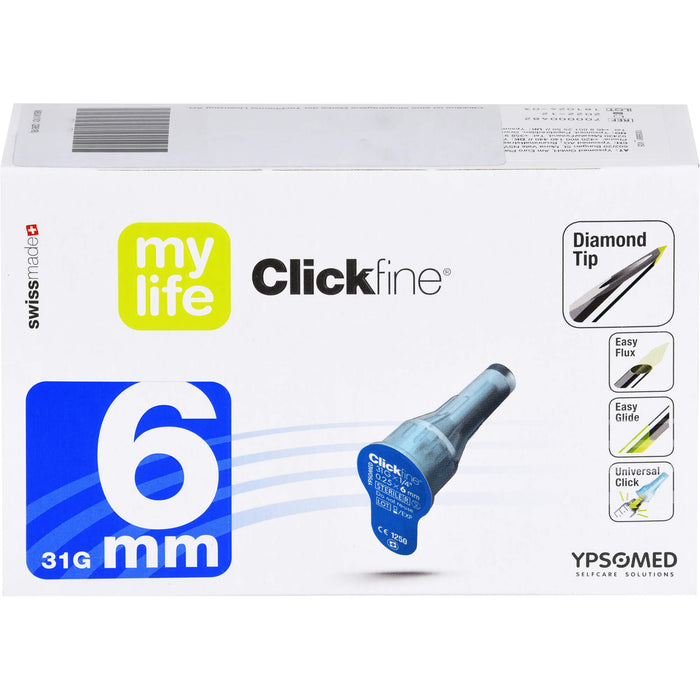 Mylife Clickfine 6mm Kanuelen, 100 St KAN