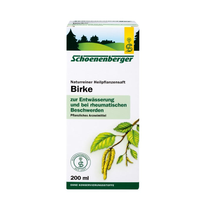 Schoenenberger Naturreiner Heilpflanzensaft Birke, 200 ml Solution