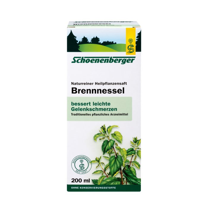 Schoenenberger Brennnessel naturreiner Heilpflanzensaft, 200 ml Solution