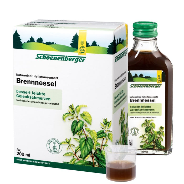 Schoenenberger Brennnessel naturreiner Heilpflanzensaft, 600 ml Solution