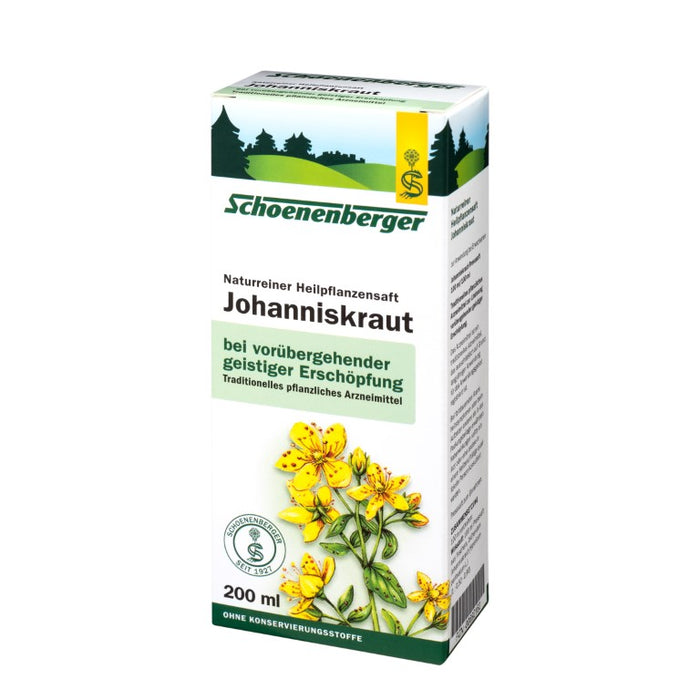 Schoenenberger Johanniskraut naturreiner Heilpflanzensaft, 200 ml Solution