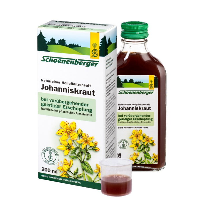 Schoenenberger Johanniskraut naturreiner Heilpflanzensaft, 200 ml Solution