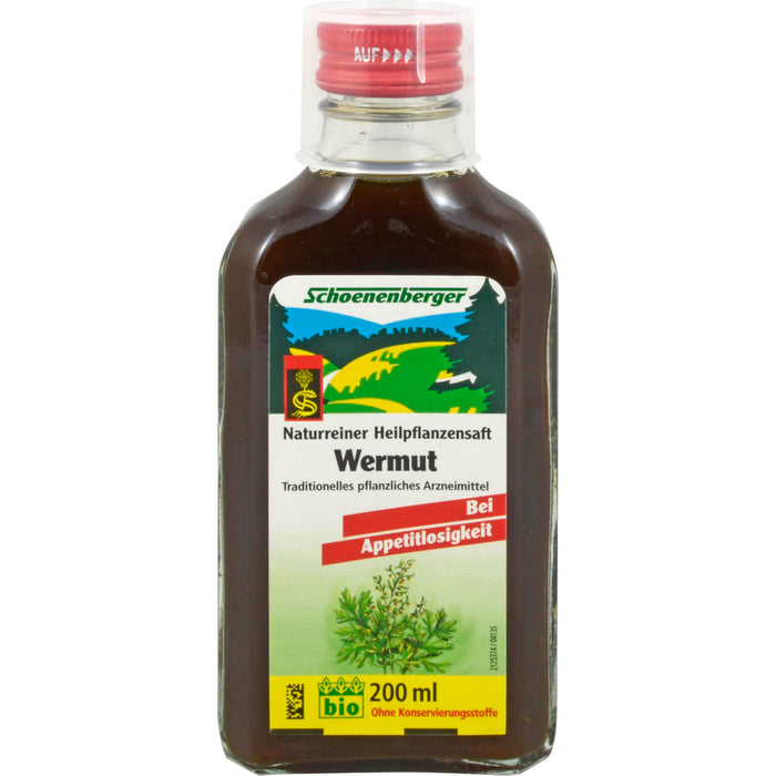 Schoenenberger Wermut naturreiner Heilpflanzensaft, 200 ml Lösung