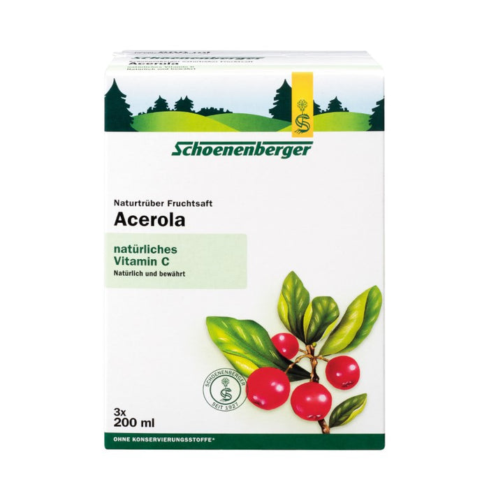 Schoenenberger naturtrüber Fruchtsaft Acerola, 600 ml Lösung