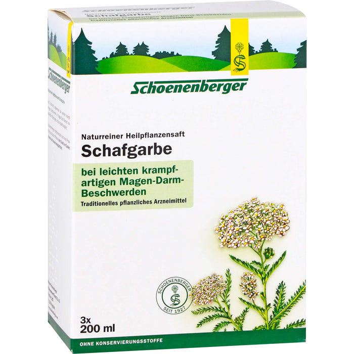 Schoenenberger Schafgarbe naturreiner Heilpflanzensaft, 600 ml Solution