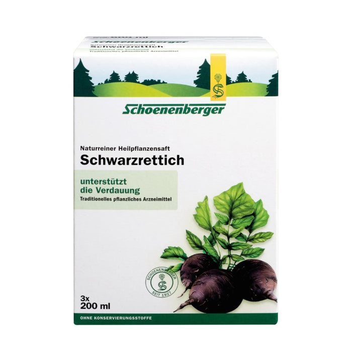 Schoenenberger Schwarzrettich naturreiner Heilpflanzensaft, 600 ml Lösung