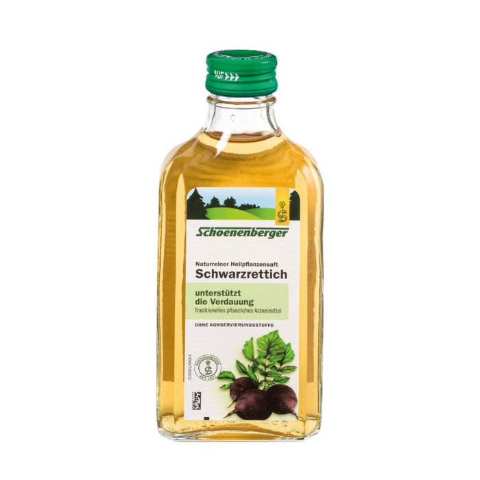 Schoenenberger Schwarzrettich naturreiner Heilpflanzensaft, 600 ml Solution