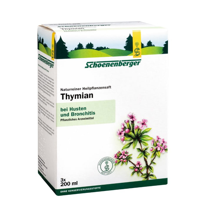 Schoenenberger naturreiner Heilpflanzensaft Thymian, 600 ml Lösung