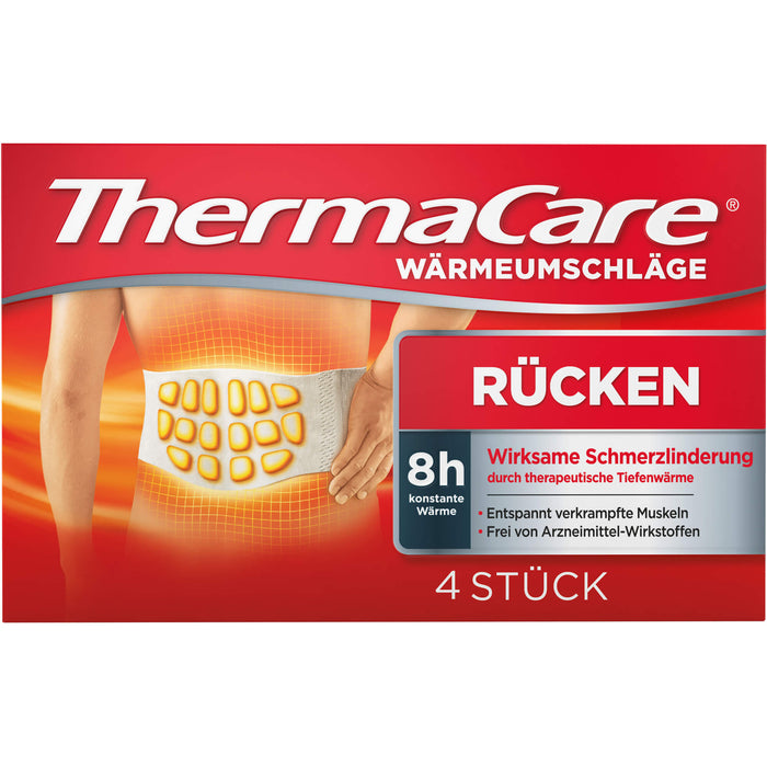 ThermaCare Wärmeumschläge bei Rückenschmerzen, 4 St. Pflaster