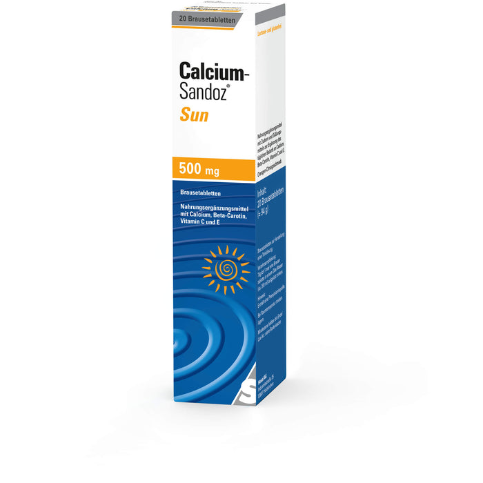 Calcium-Sandoz sun Brausetabletten, 20 pc Tablettes