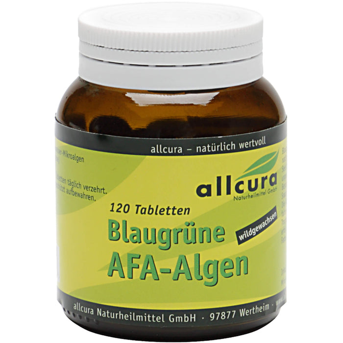 allcura Blaugrüne AFA-Algen Tabletten, 120 pc Tablettes