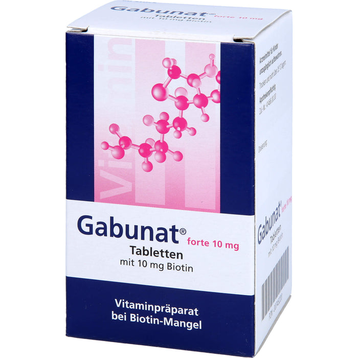 Gabunat forte 10 mg Tabletten mit Biotin bei Biotinmangel, 90 St. Tabletten