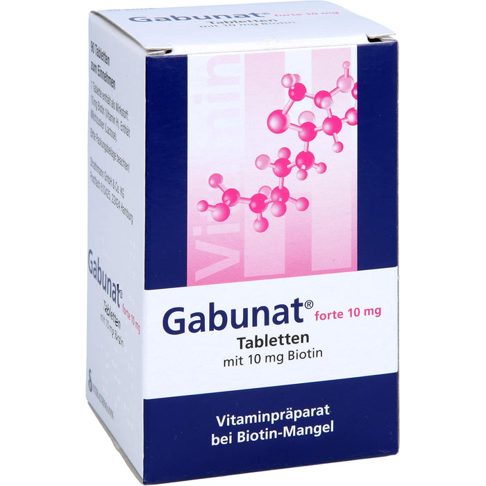 Gabunat forte 10 mg Tabletten mit Biotin bei Biotinmangel, 90 pc Tablettes