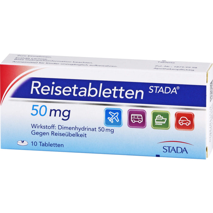 Reisetabletten STADA 50 mg, 10 St. Tabletten