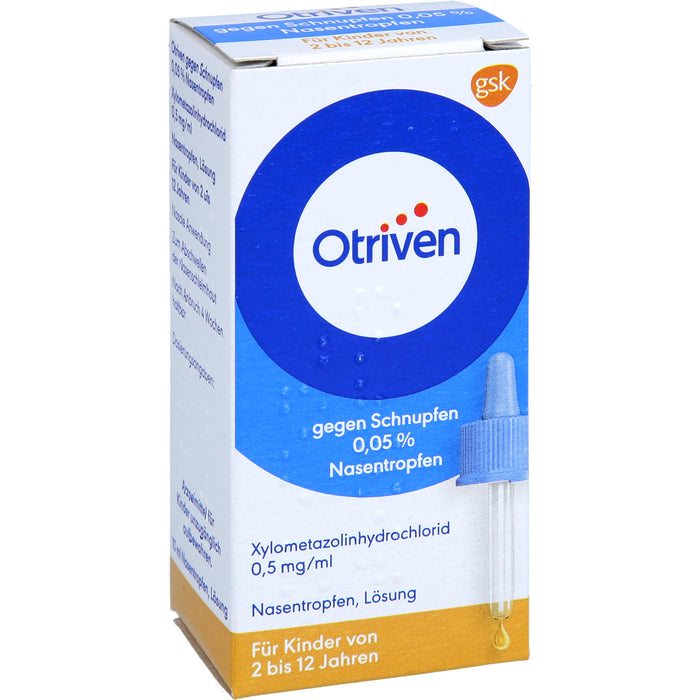 Otriven 0,05 % Nasentropfen für Kinder bei Schnupfen, 10 ml Solution