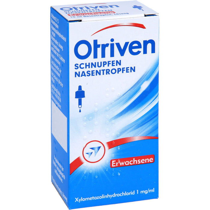 Otriven 0,1 % Nasentropfen für Erwachsene bei Schnupfen, 10 ml Lösung