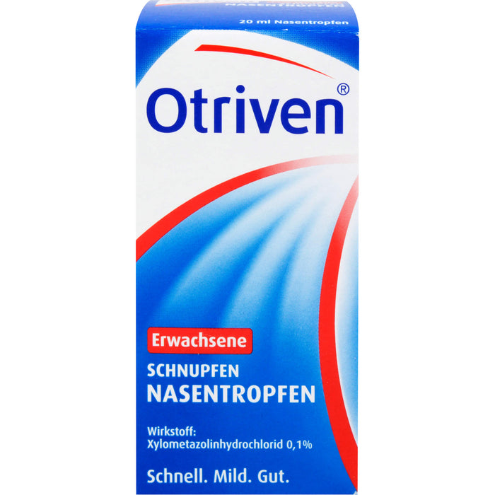 Otriven 0,1 % Nasentropfen für Erwachsene bei Schnupfen, 20 ml Solution