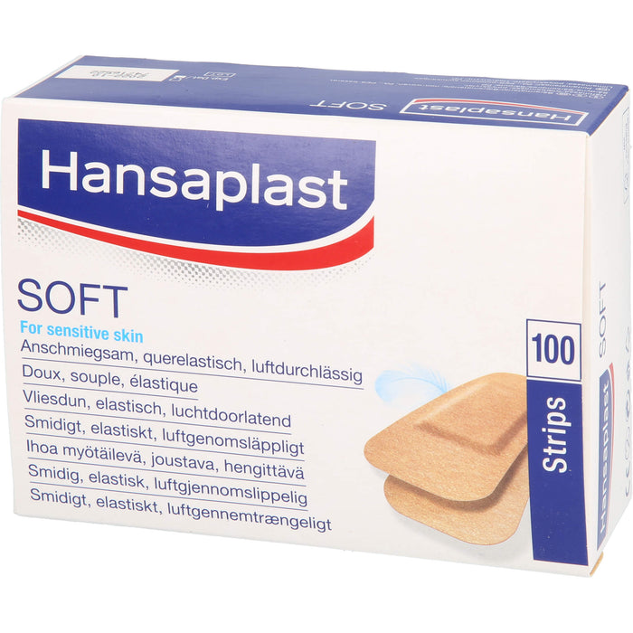 HANSAPLAST Soft Pflaster besonders hautfreundlich, 100 St. Pflaster