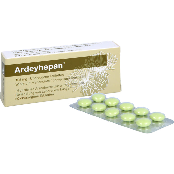 Ardeyhepan überzogene Tabletten, 20 pc Tablettes