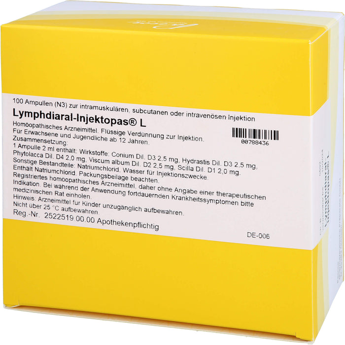 Lymphdiaral-Injektopas L, 100 St. Ampullen