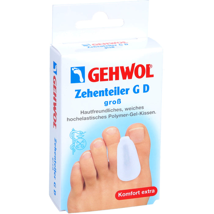 GEHWOL Zehenteiler G D groß Polymer-Gel-Kissen, 3 pc Séparateur d'orteils