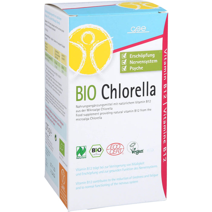 Chlorella 500mg Bio Naturland, 550 St TAB