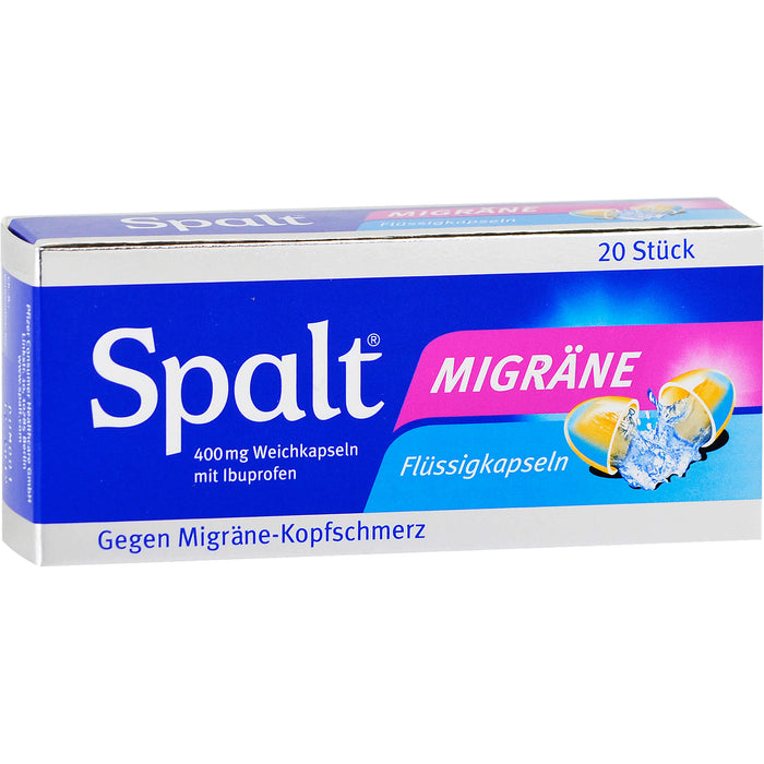 Spalt Migräne Flüssigkapseln, 20 pcs. Capsules