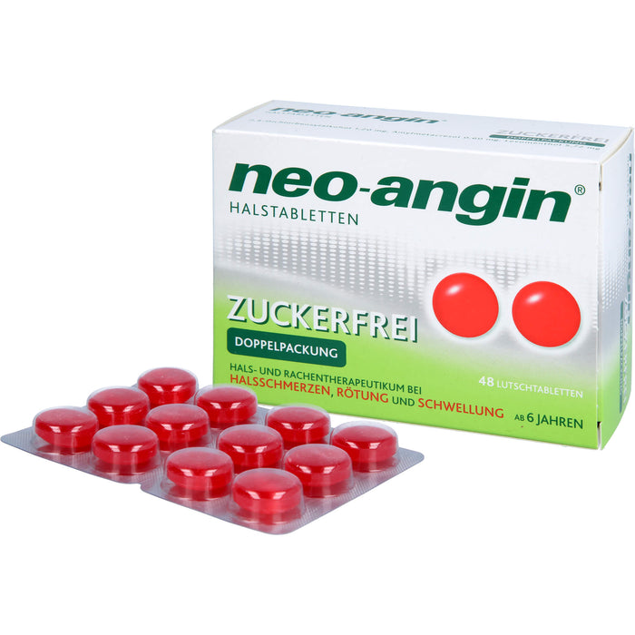 neo-angin Halstabletten zuckerfrei, 48 pc Tablettes