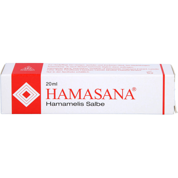 Hamasana Hamamelis Salbe, 20 g Onguent