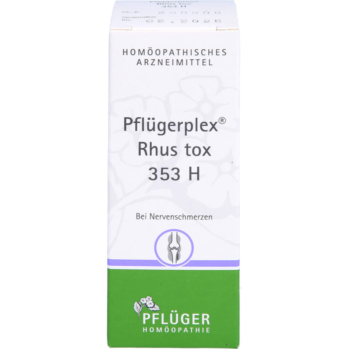 Pflügerplex Rhus tox 353 H Tabletten bei Nervenschmerzen, 100 St. Tabletten