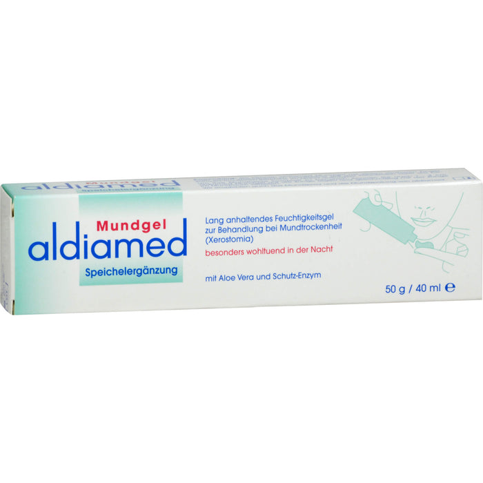 Aldiamed Mundgel zur Pflege des trockenen Mundes, 50 g Gel