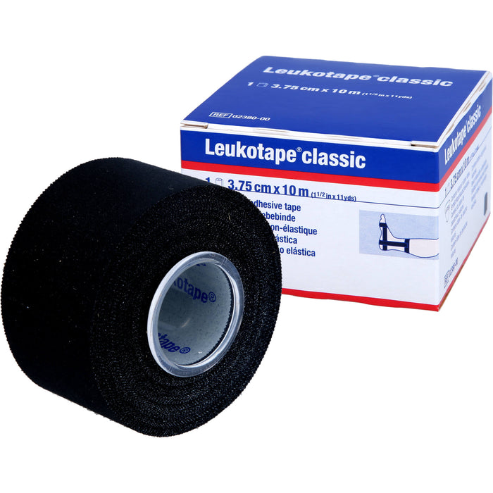 Leukotape classic 3,75 cm x 10 m schwarz Klebebinde, 1 St. Packung