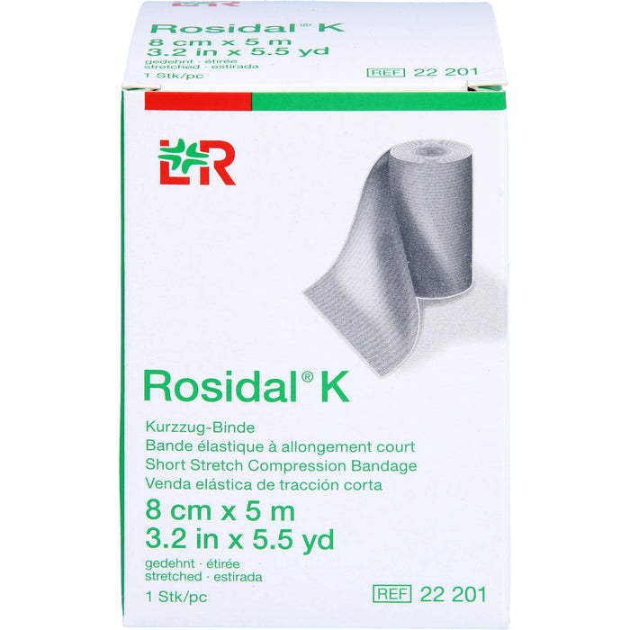 Rosidal K Kurzzug-Binde 8 cm x 5 m, 1 pc Bandage