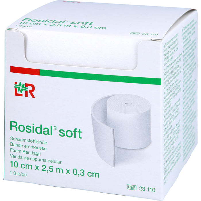 Rosidal soft Schaumstoffbinde 10cmx0,3cmx2,5m, 1 St BIN