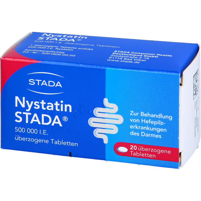 Nystatin STADA Tabletten bei Hefepilzerkrankungen des Darmes, 20 pc Tablettes