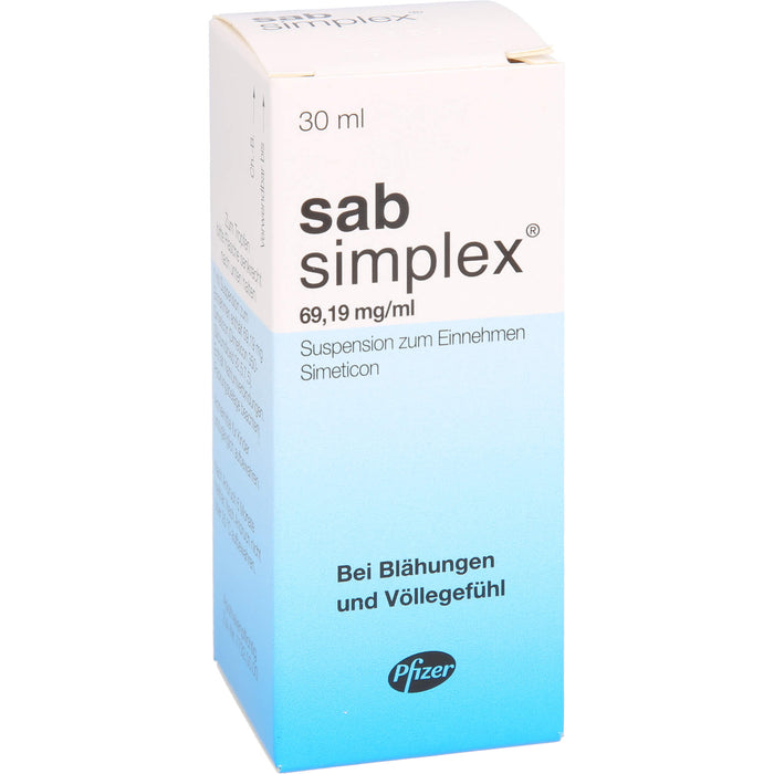 sab simplex Suspension bei Blähungen und Völlegefühl, 30 ml Solution