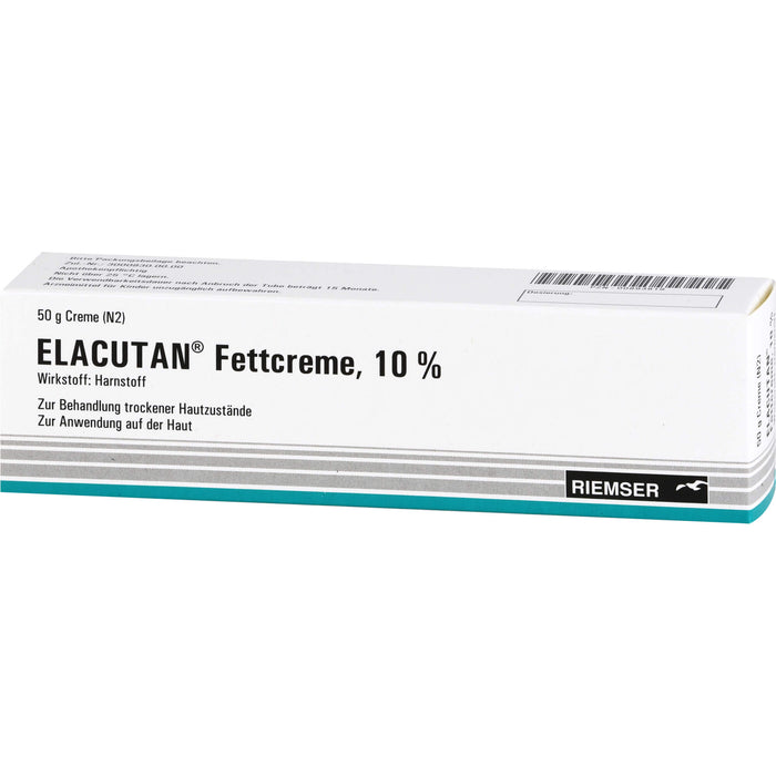 Elacutan Fettcreme 10 % zur Behandlung trockener Hautzustände, 50 g Crème