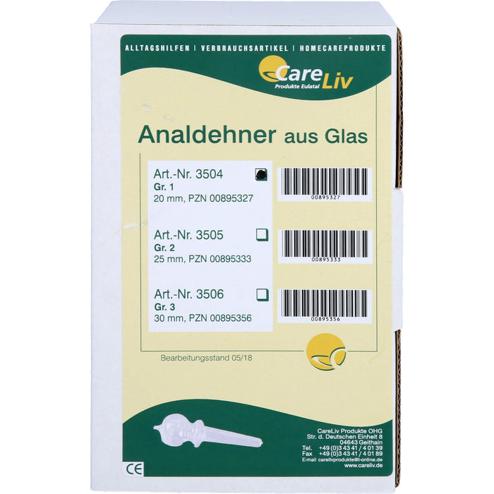 Analdehner Glas 20mm Gr.1, 1 St