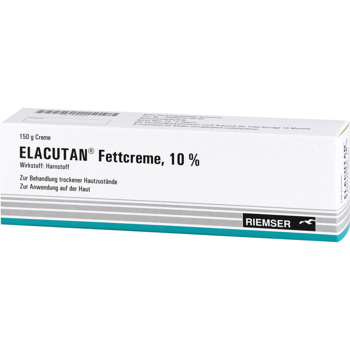 Elacutan Fettcreme 10 % zur Behandlung trockener Hautzustände, 150 g Crème